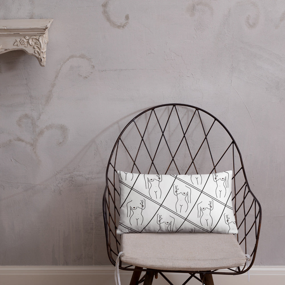 Deco nude pillow